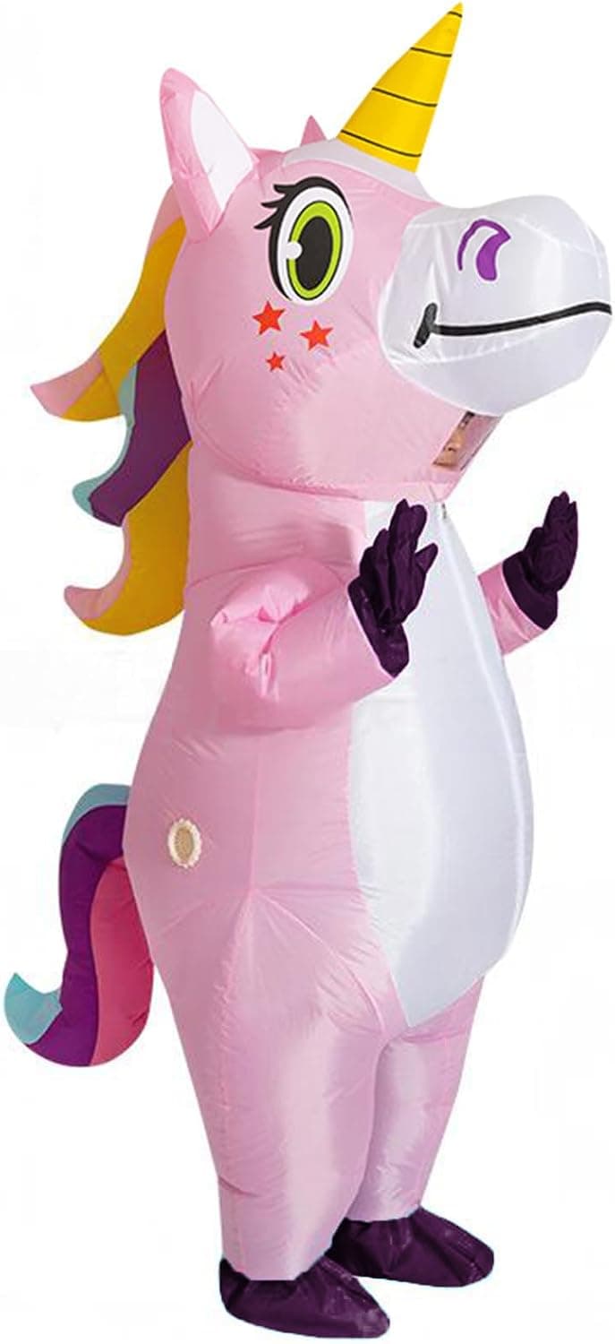 SHMIZZ Disfraz Hinchable Adulto Unicornio, Halloween Costumes Disfraz Hinchable Disfraz Inflable Carnaval Blow Up Party Cosplay Disfraces para Adultos para Halloween,Cosplay,Fiesta