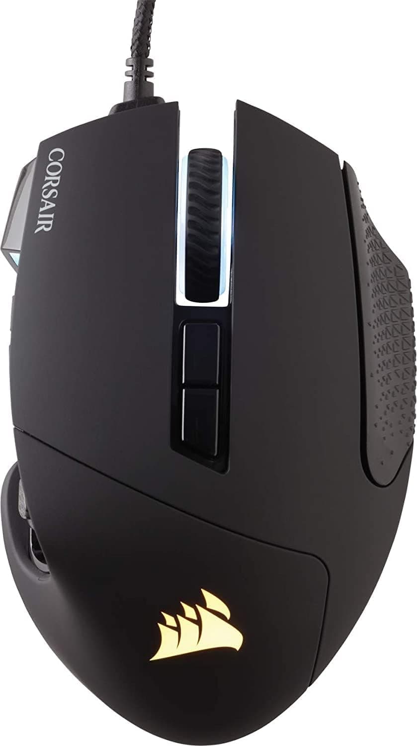 Corsair Scimitar Elite RGB Óptico MOBA/MMO Ratón para Juegos - Negro