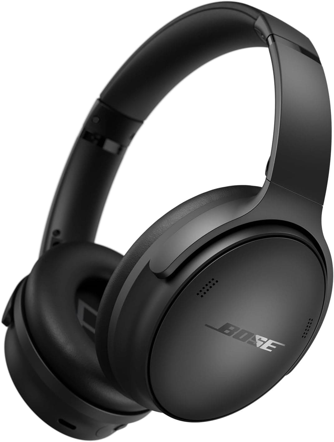 Bose QuietComfort SC Headphones, Auriculares inalámbricos con cancelación de Ruido, Auriculares de Diadema con Bluetooth, micrófono y Cable con hasta 24 Horas de autonomía, con Estuche Blando, Negro
