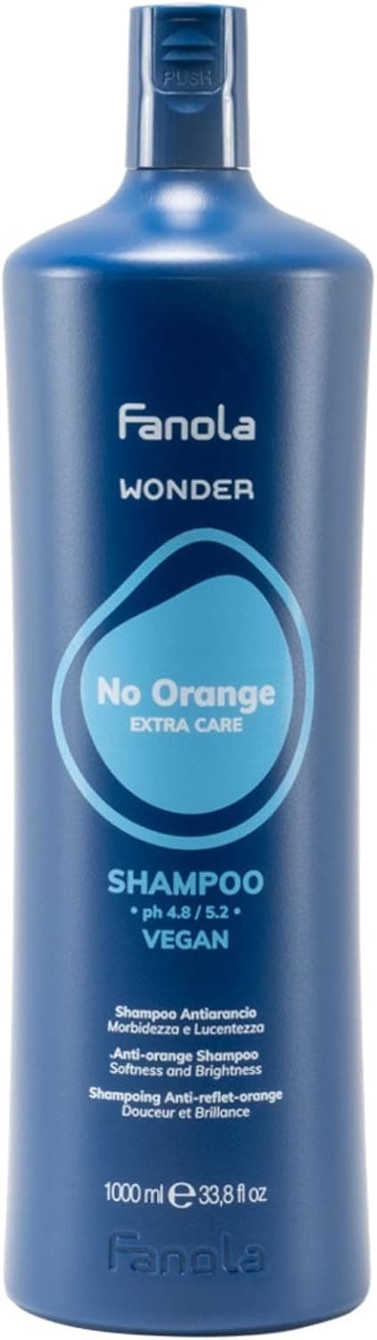 Fanola Wonder NoOrange Shampoo, Champú Anti-Anaranjado, 1000 ml