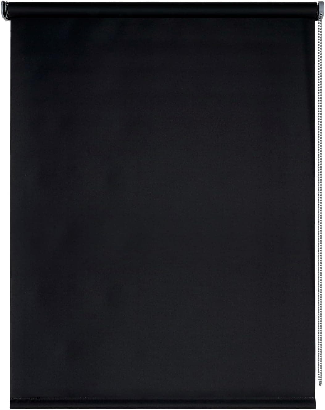 STORESBASIC Estor Enrollable Opaco Night Blackout Negro 45x180 (Ancho x Alto)