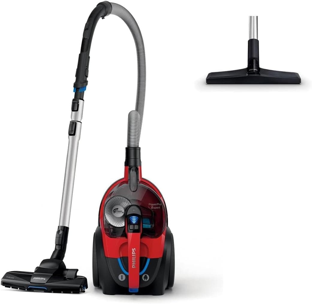 PHILIPS PowerPro Expert Aspiradora sin Bolsa, 900W, 2L, 10m, PowerCyclone 8