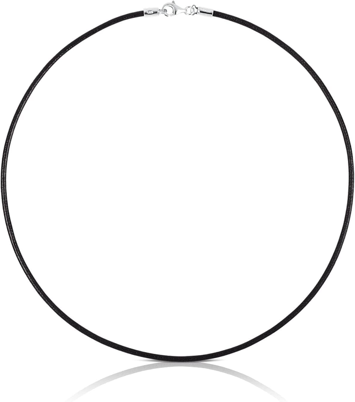 TOUS Gargantilla de Cuero para Mujer con Cierre en Plata de Primera Ley, 40 cm de Largo, Versátil y Clásica, Colección Chokers