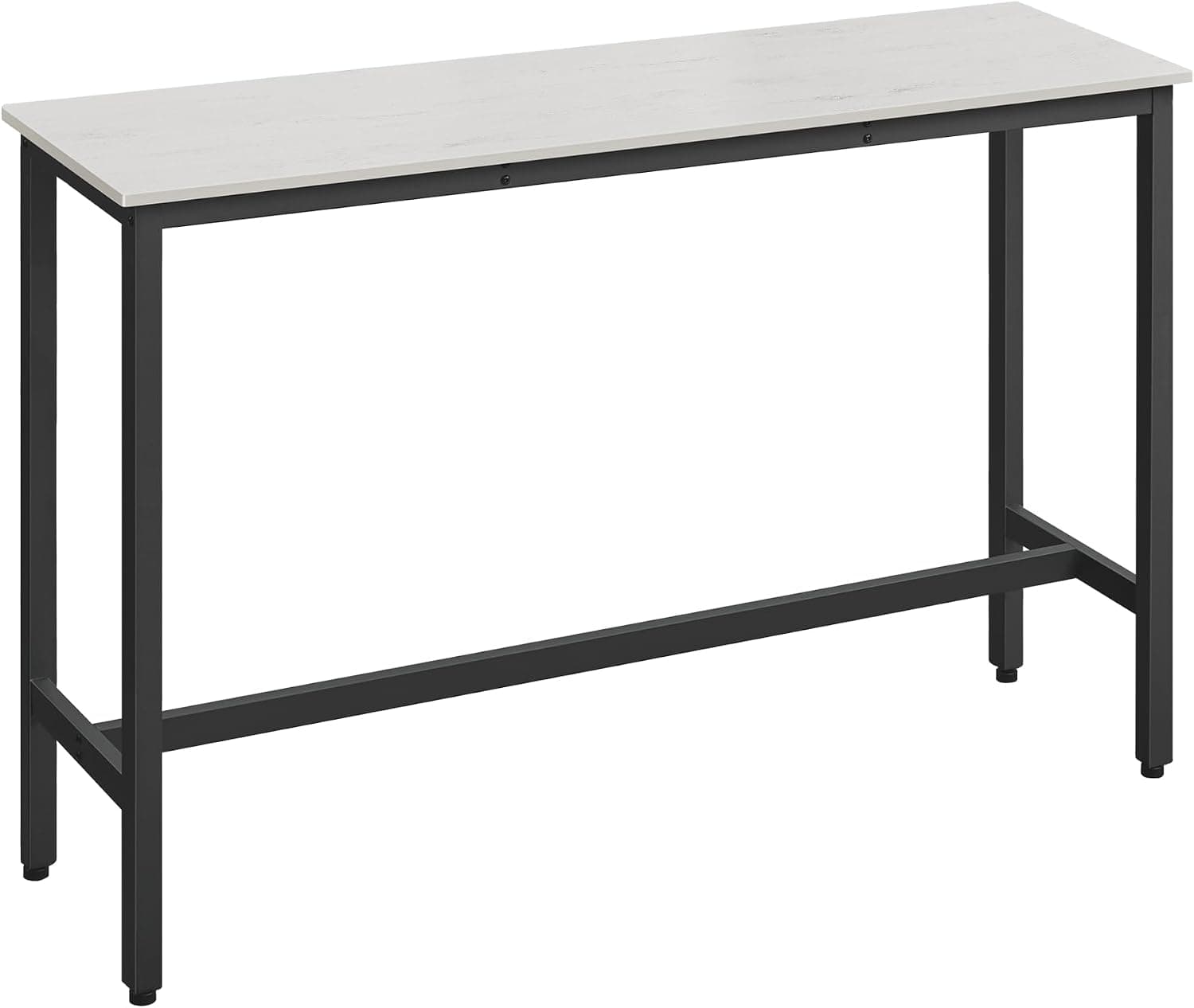 VASAGLE Mesa de Bar Rectangular Estrecha, Marco de Metal, 40 x 140 x 90 cm