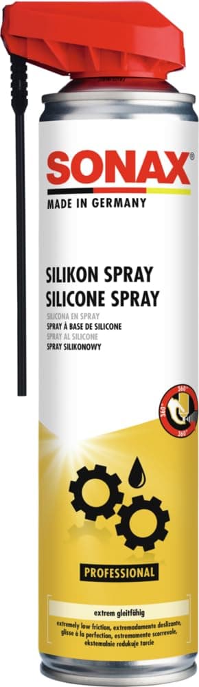 SONAX Silicona con EasySpray (400 ml) lubrica, mantiene y protege