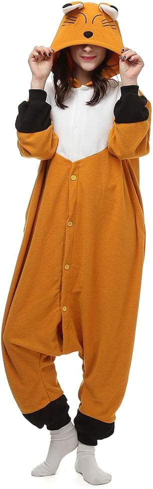 BGOKTA Disfraces de Cosplay para Adultos Pijamas de Animales One Piece Jirafa,LTY48