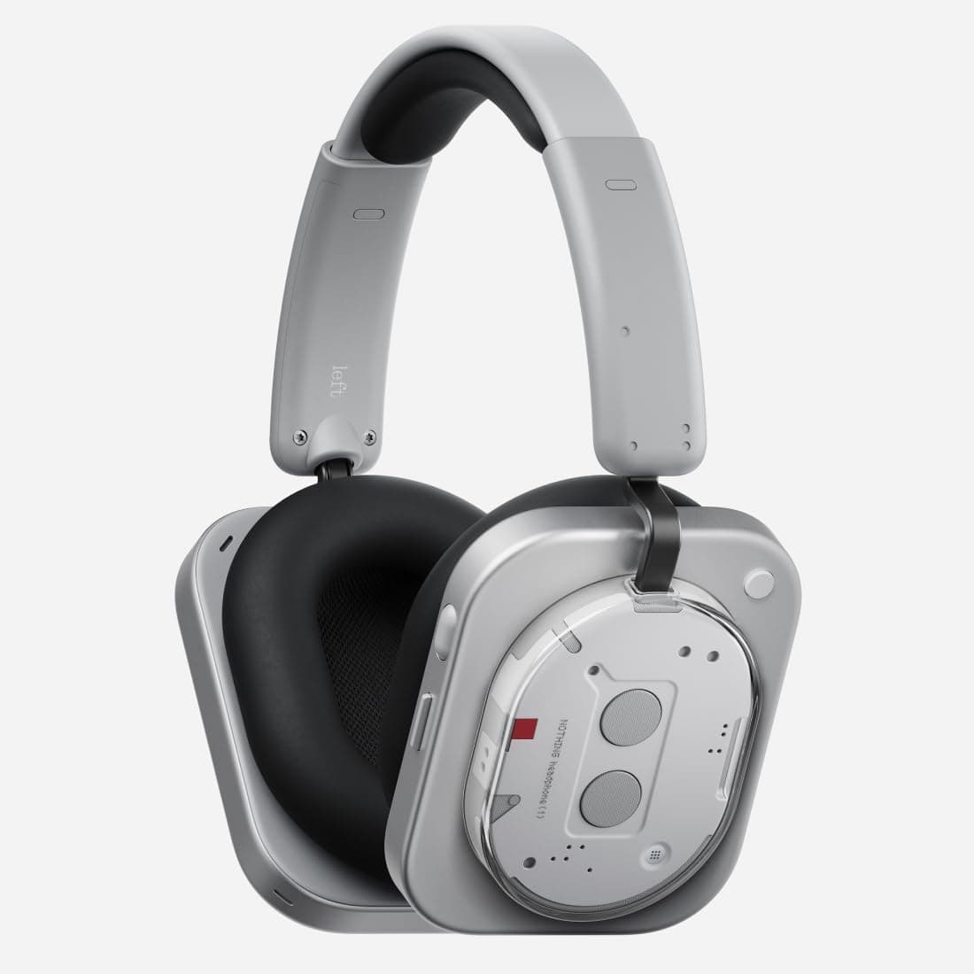 Nothing Headphone (1) Auriculares de Diadema iInalámbricos con Cancelación Activa de Ruido, hasta 80h de Batería, Hi-Res, Audio Espacial, Resistentes al Agua – Blanco