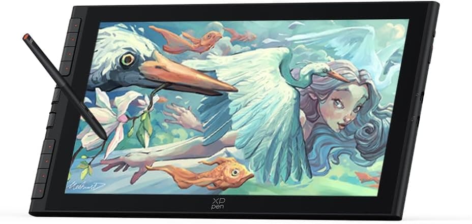 XPPen Artist 16 3rd Tableta Gráfica con Pantalla FHD, Tableta Dibujo Digital Profesional de 15.4 Pulgadas con X4 Lápiz de 16K Niveles y 2 Diales y Soprte Plegable