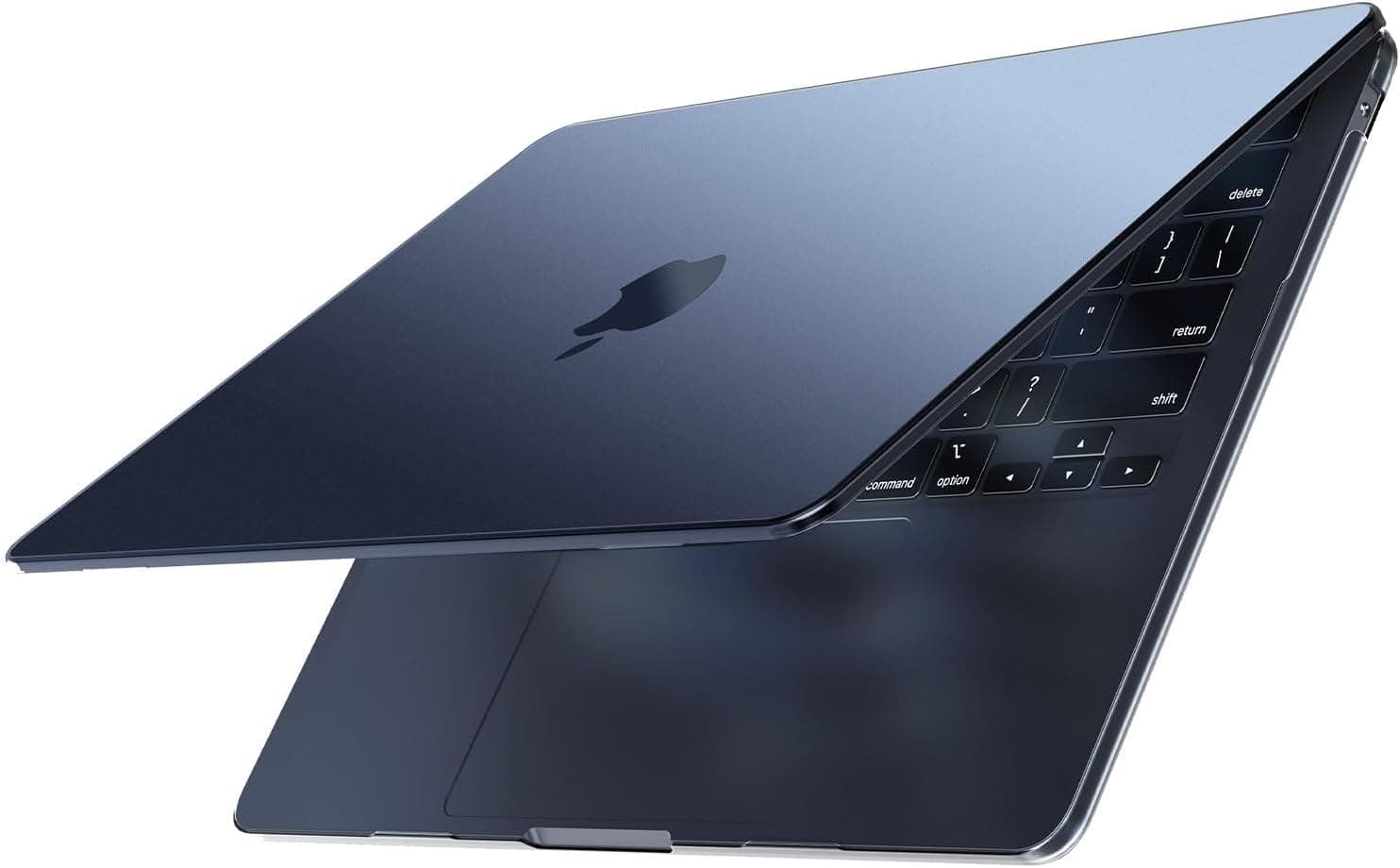 EooCoo para Funda MacBook Air 13,6 Pulgadas M5 M4 M3 M2 Azul MedianocheMate