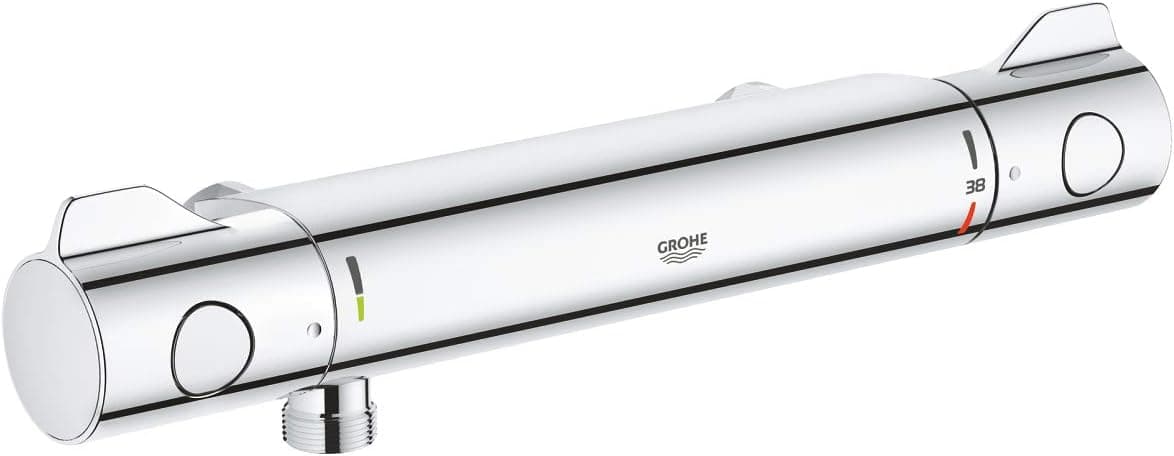 Grohe Grohtherm 800 - Grifo termostático de ducha con montaje en pared expuesto, color cromo (Ref. 34561000)