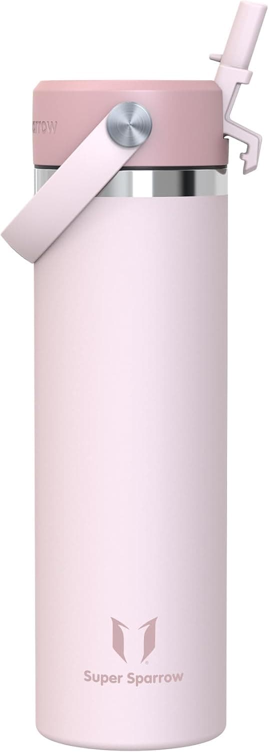 Sparrow Botella Agua Acero Inoxidable 750ml Botella Termica Pajita - Termo