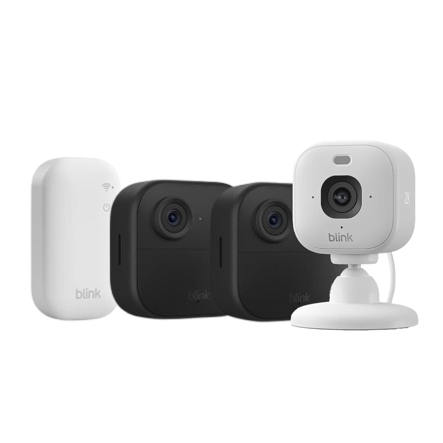 Blink Outdoor 4 Cámara + Blink Mini 2K+ Cámara (Blanco), Sync Module Core incluido