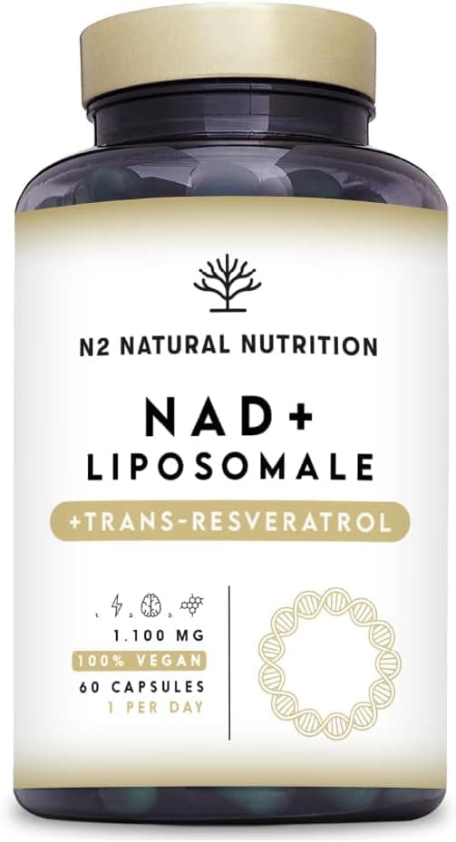 NAD Resveratrol 1100 mg. 2 meses. Fórmula Liposomal, 1 capsula al día.