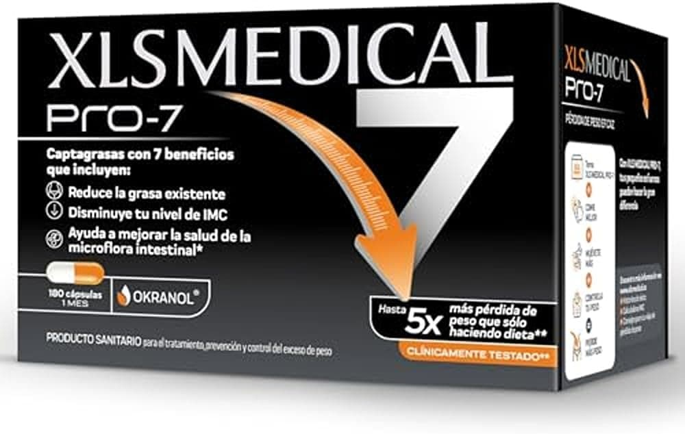 XLS Medical Pro-7, para Adelgazar, 180 Cápsulas (1 Mes)