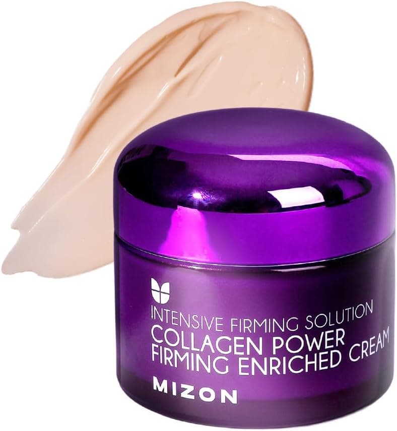 [Mizon] Crema Enriquecida con Colágeno Marino (50ml) Skincare coreano, 54% de colágeno marino, cuidado intensivo antienvejecimiento y líneas finas (Collagen Power Firming Enriched Cream)