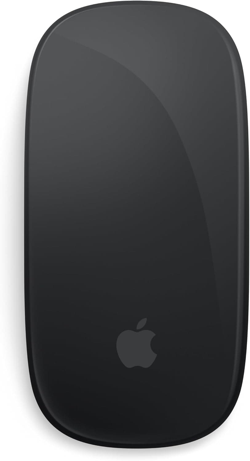 Apple Ratón Magic Mouse: Recargable, con conexión Bluetooth y Compatible con el Mac y iPad; Negro, Superficie Multi-Touch (USB-C)