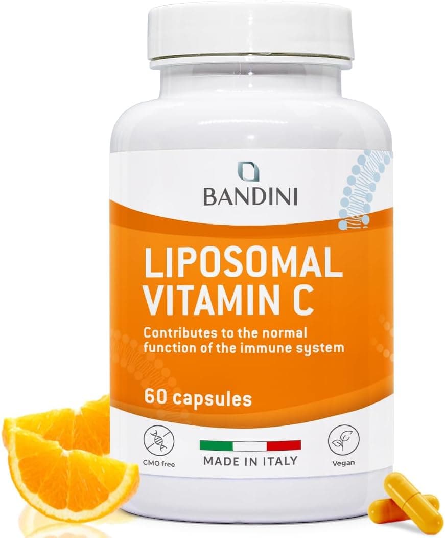 Bandini® Vitamina C Liposomal 800 mg - Vegana y Biodisponible - 60 Cápsulas