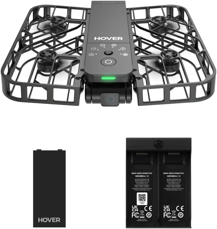 HOVERAir X1 Dron con Cámara, Drone de Bolsillo con Video HDR, Combo