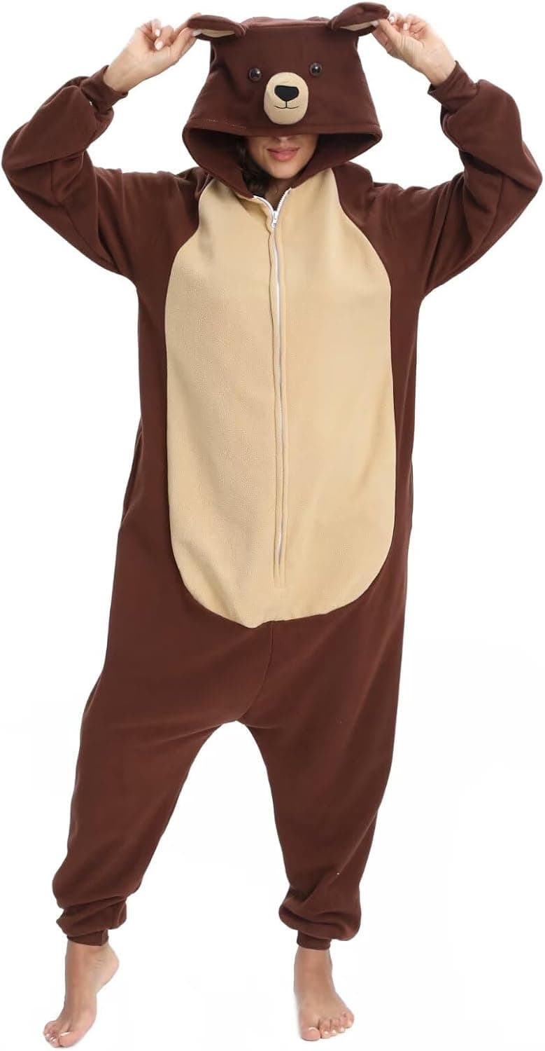 BGOKTA Pijamas Animales Mujer Disfraces de Cosplay para Adultos Pijama Jirafa Enteros,lty48-2