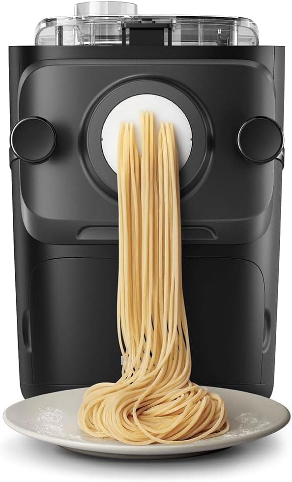 Philips Máquina Para Hacer Pasta 7000 Series - Tecnología ProExtrude, Pesaje Automático, Completamente Automático, 8 Discos Para Dar Forma, Negro (HR2665/93)