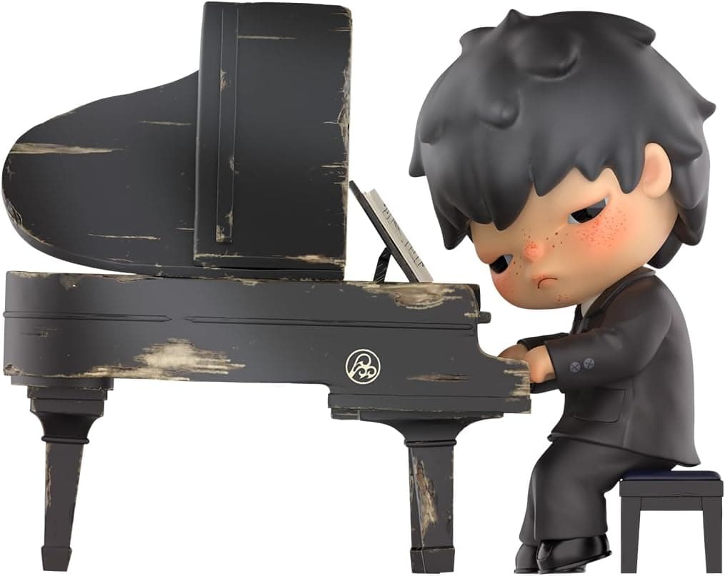POP MART Hirono The Pianist Figure de Acción Popular Figura Coleccionable y Adorable Juguete Artístico Regalo Creativo 1PC