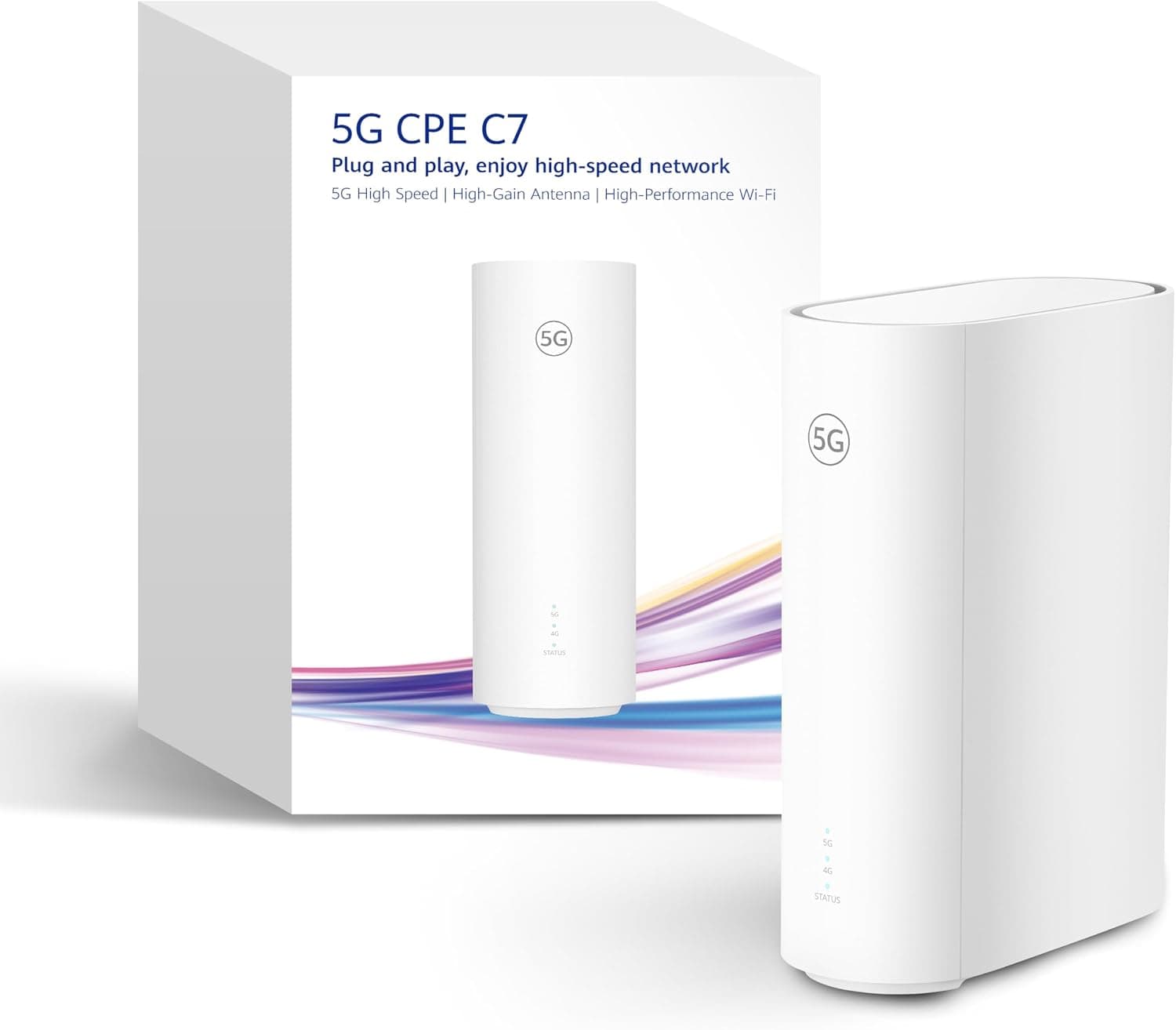 5G CPE C7 Router SIM, Wi-Fi 6 AX3000, hasta 5.8 Gbps, 2X GE LAN