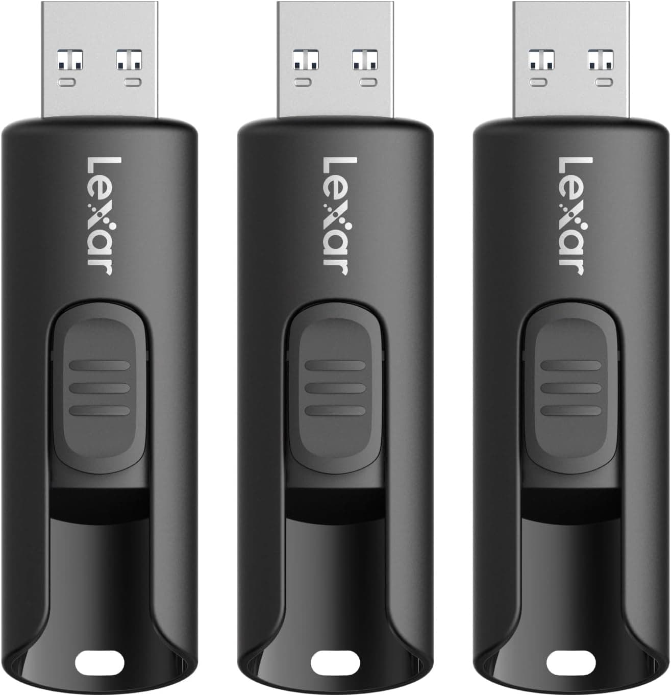 Lexar 64GB Pack de 3 Unidades Flash A30E USB 3.2 Gen 1, Unidad USB hasta 100MB/s, Expansión y Respaldo de Almacenamiento para Sistemas PC y Mac