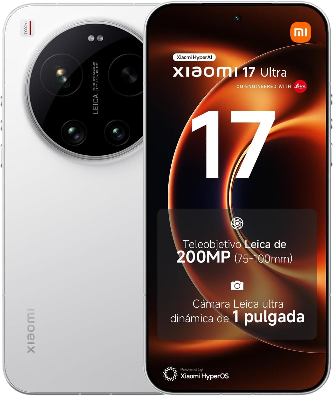 XIAOMI 17 Ultra Smartphone de 16+512GB Blanco Teleobjetivo Leica de 200 MP