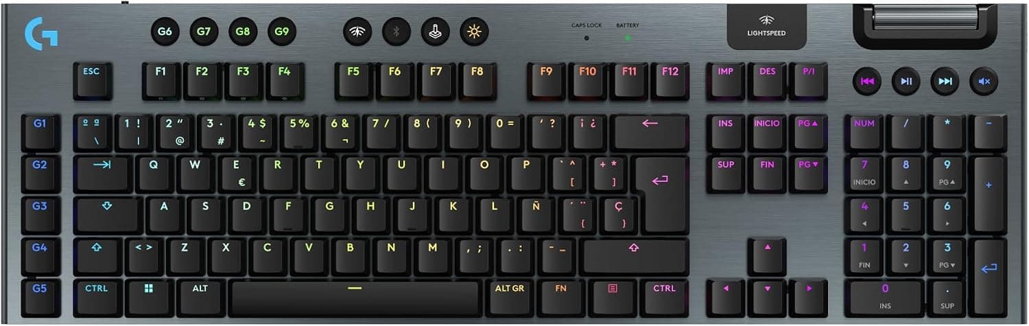 Logitech G G915 X Lightspeed Teclado para Gaming inalámbrico de Perfil bajo