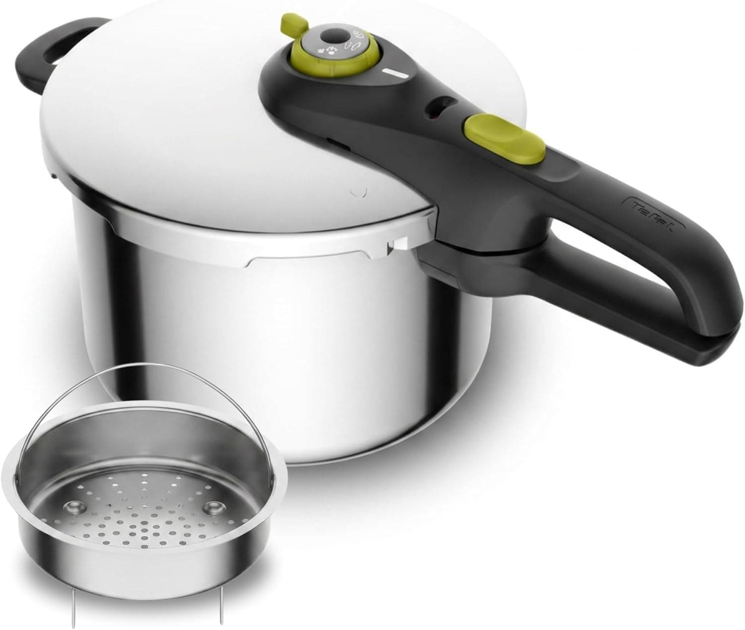 Tefal Secure 5 Neo - Olla a presión de 6L + Cestillo