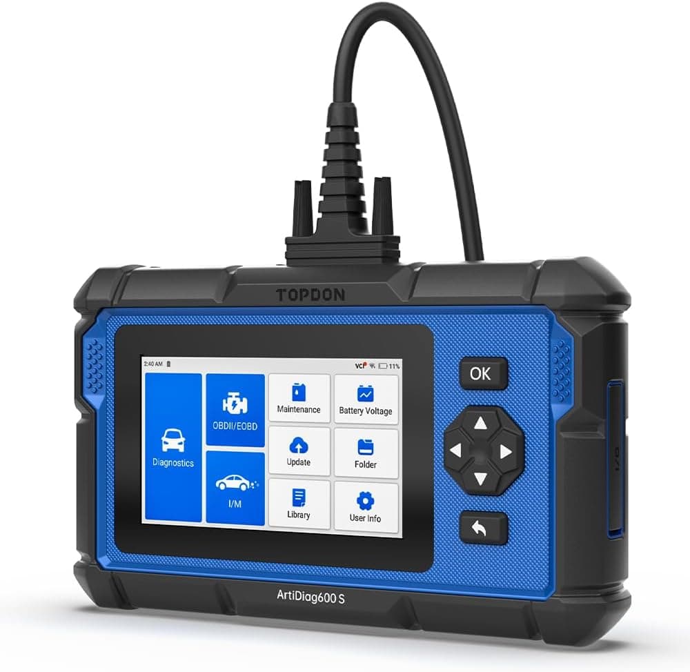 TOPDON AD600S Diagnosis Coche Multimarca, 4 Sistemas Obd2 Diagnosis