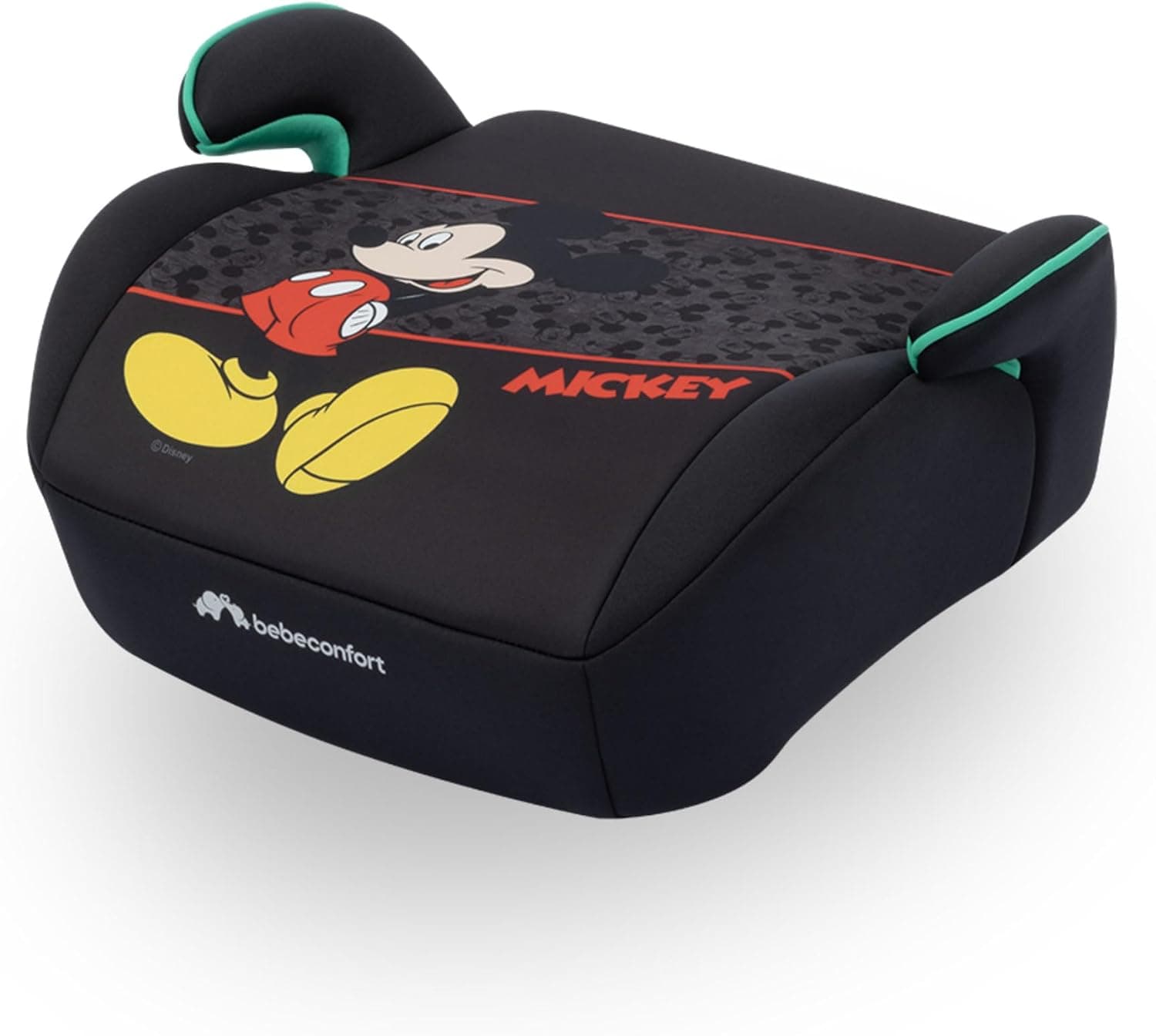 Bebeconfort Disney Manga i-Safe, Asiento Elevador Coche, Silla Coche Mickey Mouse, 6-12 Años, 128–150 cm, 22-36 kg, Ligera, Instalación Fácil con Cinturón, Acolchada, Tejidos Suaves, Authentic Mickey