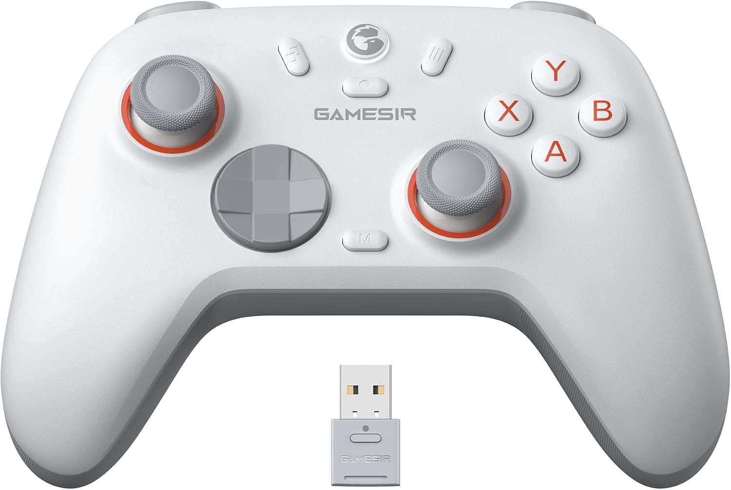 GameSir Nova Lite 2 Mando PC Inalámbrico para Switch,Botone Traseros,Blanco