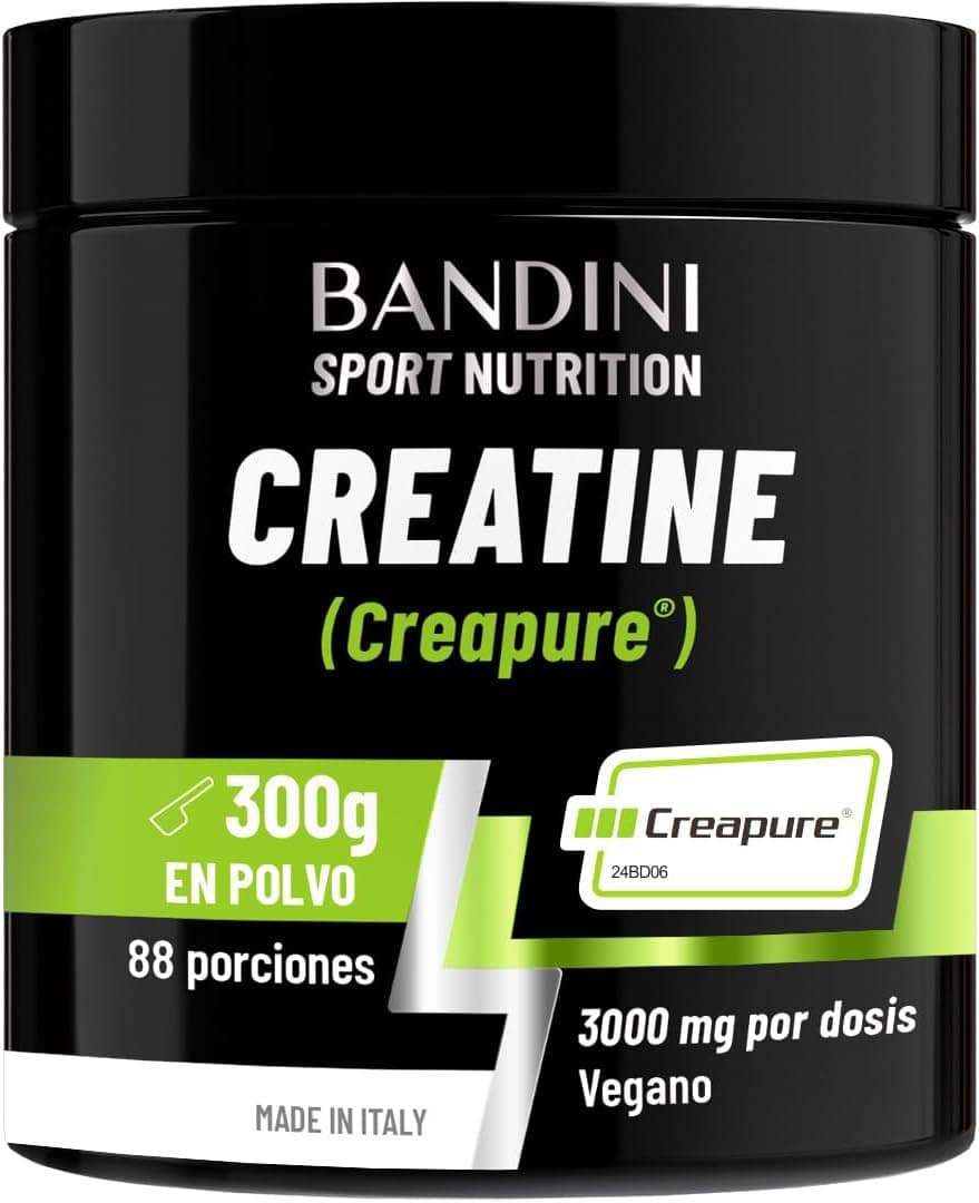Bandini® Creatina Monohidratada en Polvo - Calidad de Marca CREAPURE®