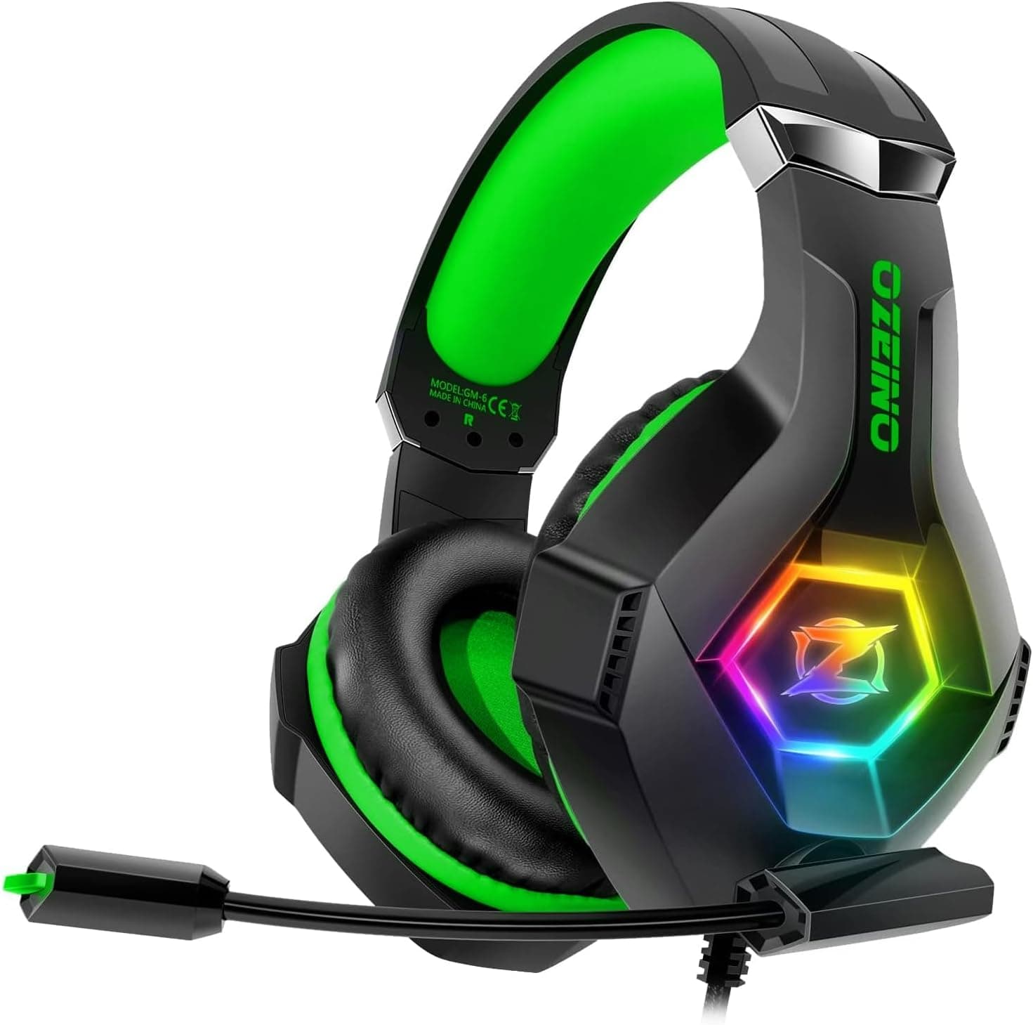 Ozeino Auriculares para Juegos, Efectos de Sonido 3D, micrófono Educativo de Ruido, Auriculares para Juegos para PS4, PS5, Xbox One, PC, Switch