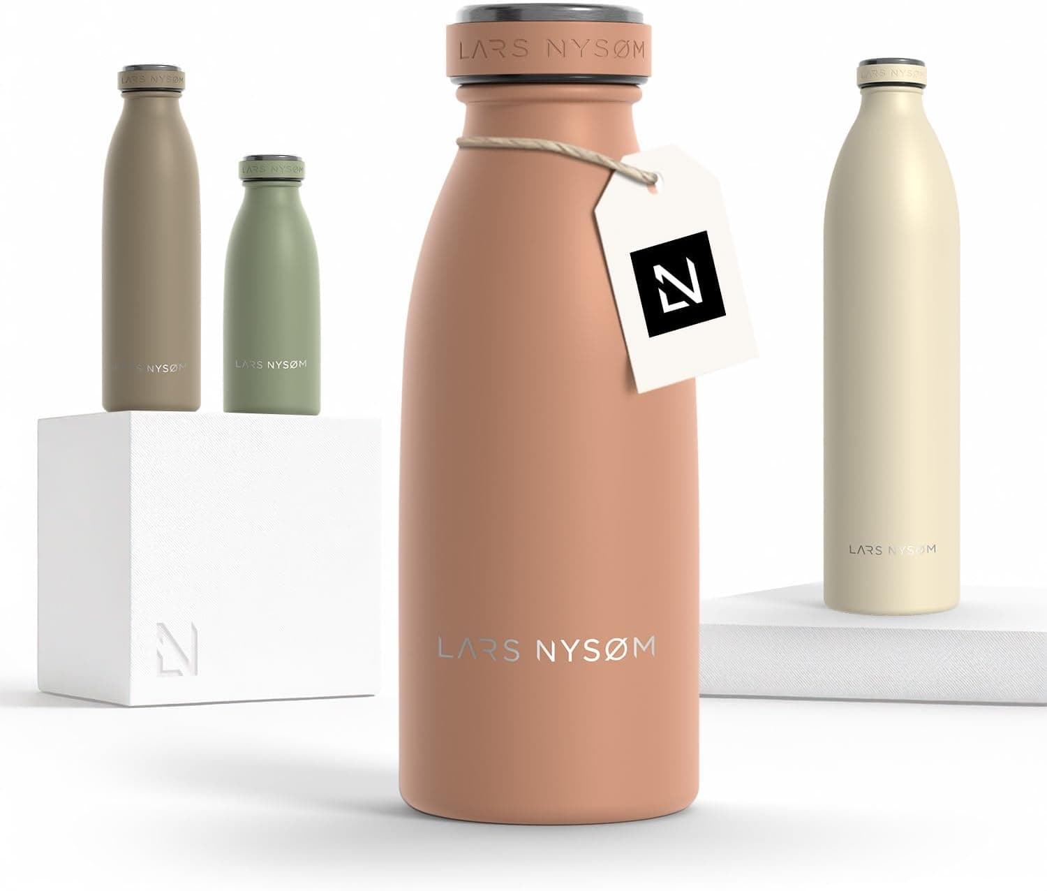 LARS NYSØM Botella Agua Acero Inoxidable 350ml - Aislada - Botella Termica