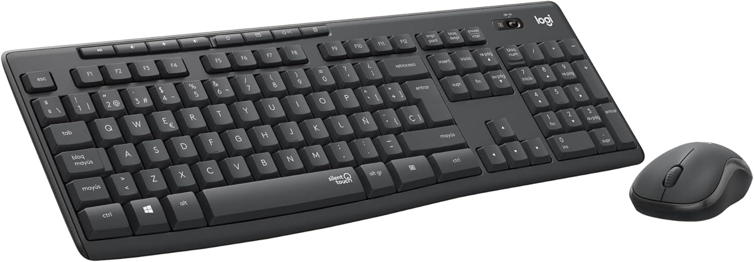 Logitech MK295 Combo de Ratón y Teclado Inalámbricos - QWERTY Portugués