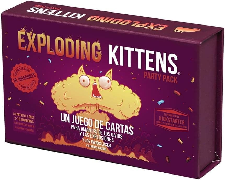 Asmodee Exploding Kittens Party Pack, Juego de Cartas de Estrategia