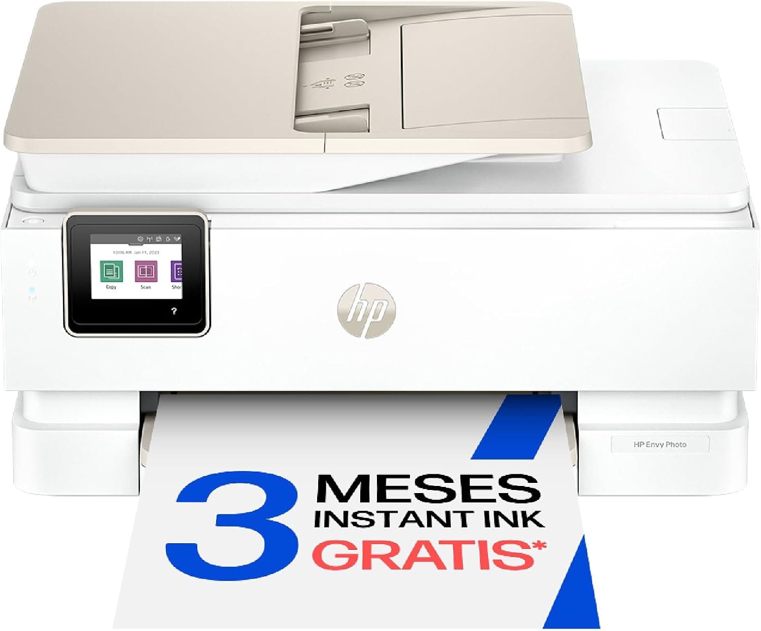 HP Envy Photo 7930, Impresora multifunción de inyección de Tinta A4 a Color, Wi-Fi Doble Banda, impresión automática a Doble Cara, ADF de 35 Hojas, Bandeja para Fotos, 3 Meses de Instant Ink