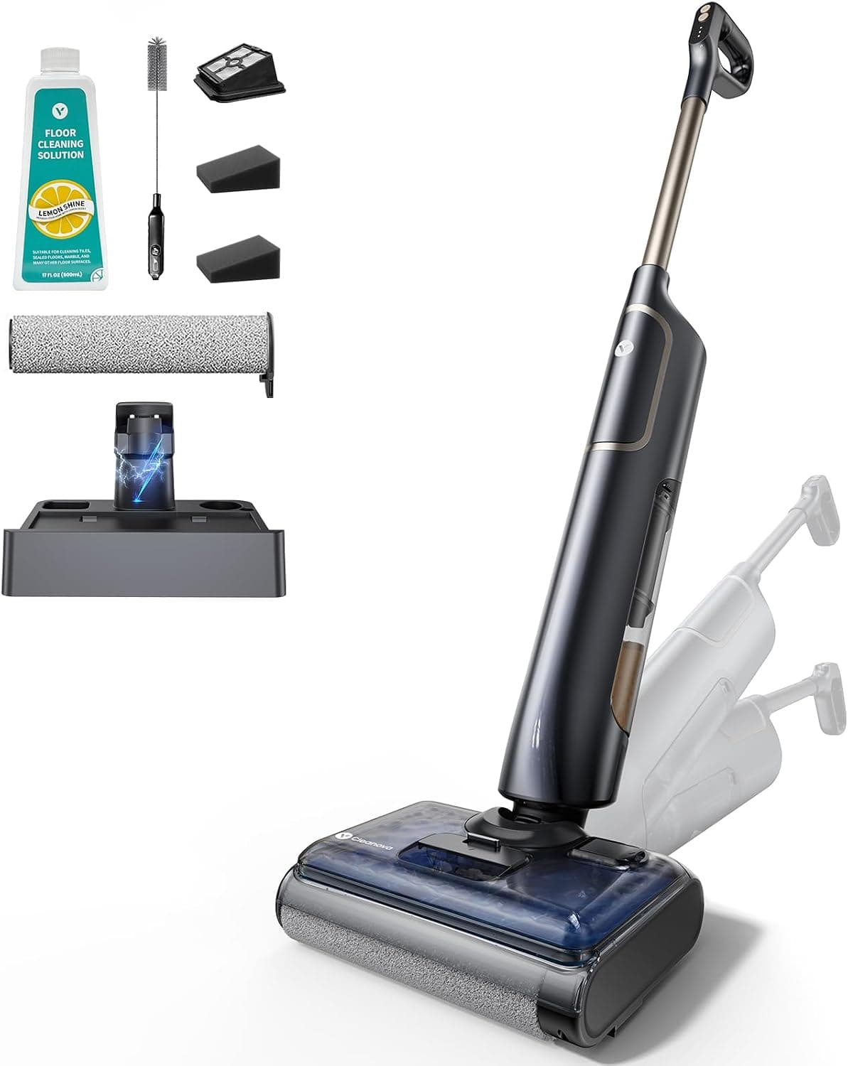 Vexilar X7 Aspiradora Fregadora sin Cable 20KPa/40Min,Aspira y Friega de Una Sola Vez,Autolimpieza,Diseño Reclinable de 180°,en Seco y Húmedo, Aspiradora Fregadora para Polvo/Residuos/Partículas