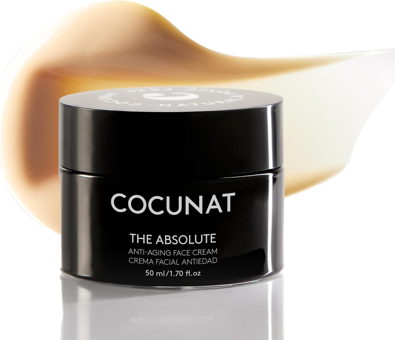 COCUNAT - The Absolute - Crema Facial Antiedad - con Ácido Hialurónico - Trabaja Arrugas, Manchas, Firmeza y Luminosidad -Todo Tipo Pieles - Nutre en Profundidad - 50ml