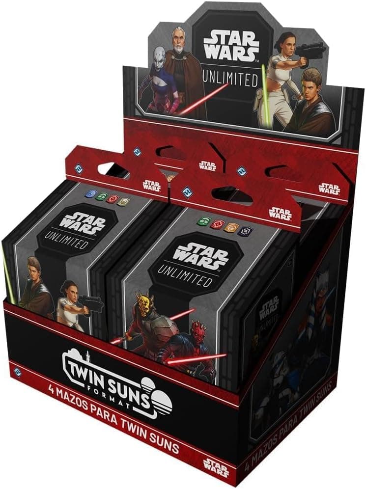 Asmodee Star Wars: Unlimited TCG, Twin Suns Display DE MAZOS