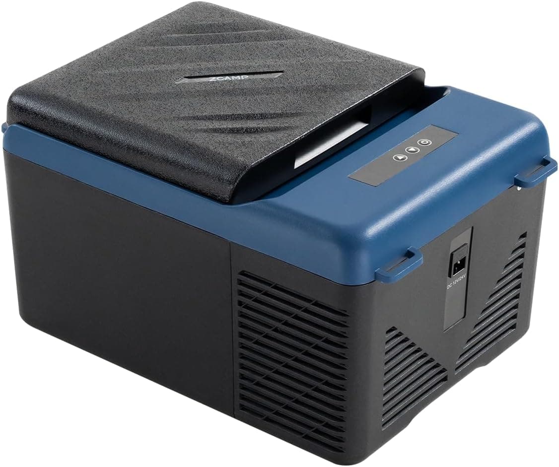 KI9 9L Nevera Portátil Eléctrica Refrigerador de Coche 12V 24V mini frigorífico CA 220v para Hogar, Camping, Viajes, Automóvil, 20ºC a 20ºC