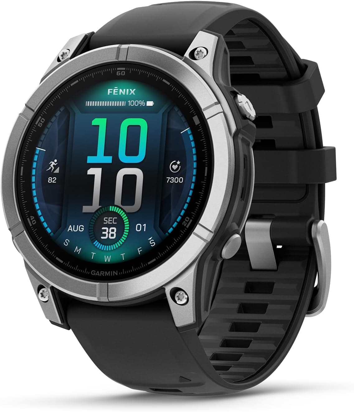 Garmin fēnix ​​E, 47mm, Reloj GPS Multideporte, Acero Plateado
