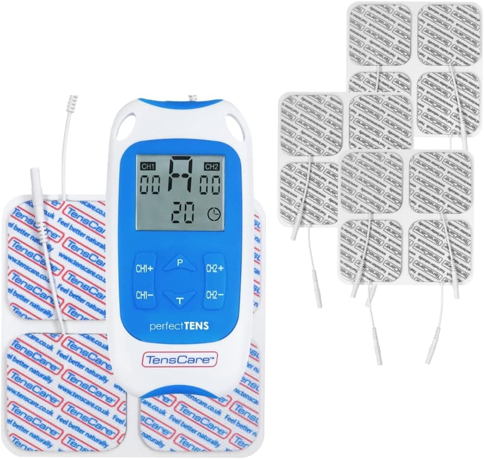 TensCare Perfect TENS + 16 Electrodos para Alivio del Dolor