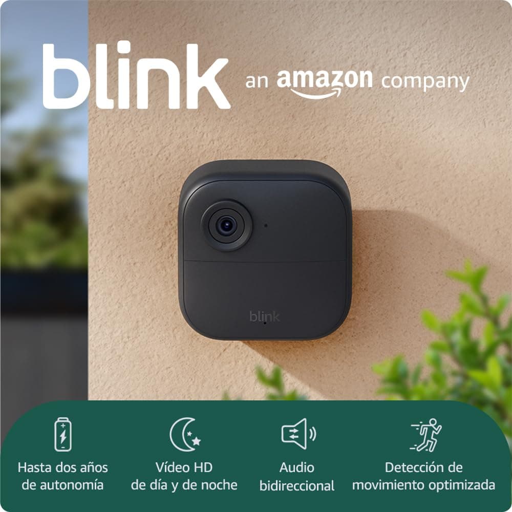Blink Outdoor 4 | cámara de seguridad inteligente HD sin cables, 2 años de autonomía, detección de movimiento optimizada | sistema de 4 cámaras con Sync Module Core incluido