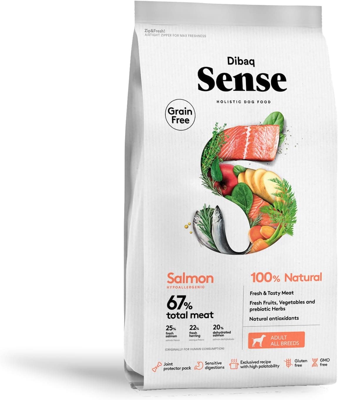 Dibaq Sense Grain Free Salmón, 2 kg