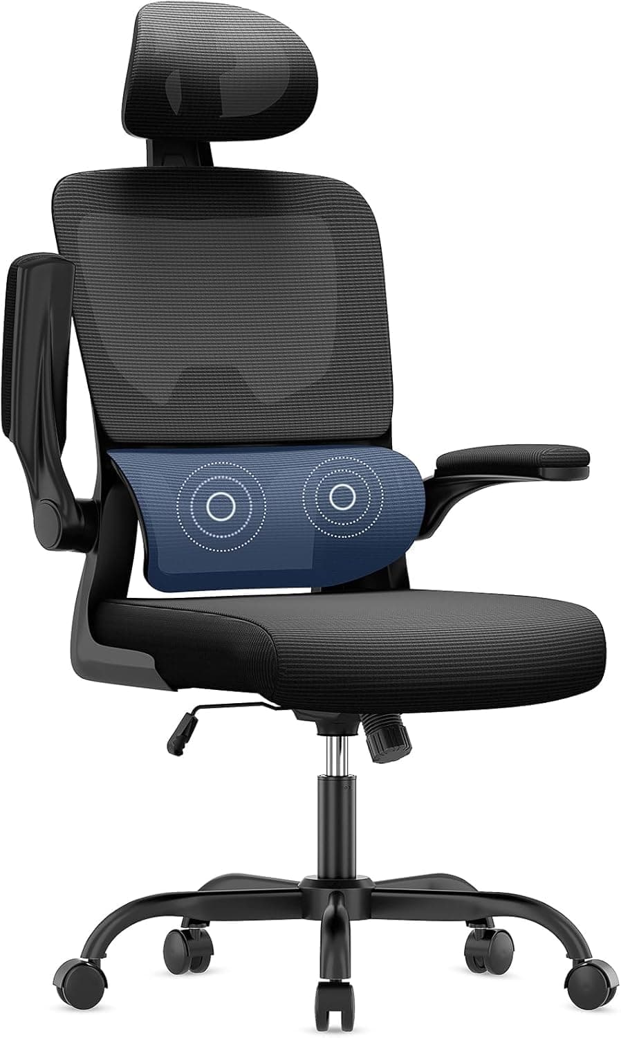 naspaluro Silla Oficina Ergonómica Soporte Lumbar,Malla Transpirable 136kg