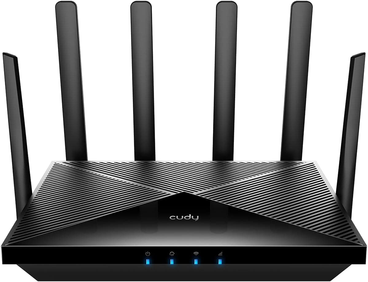 Cudy 5G NR AX3000 Wi-Fi 6 Router, 4X GE, Doble SIM, Antena integrada, P5