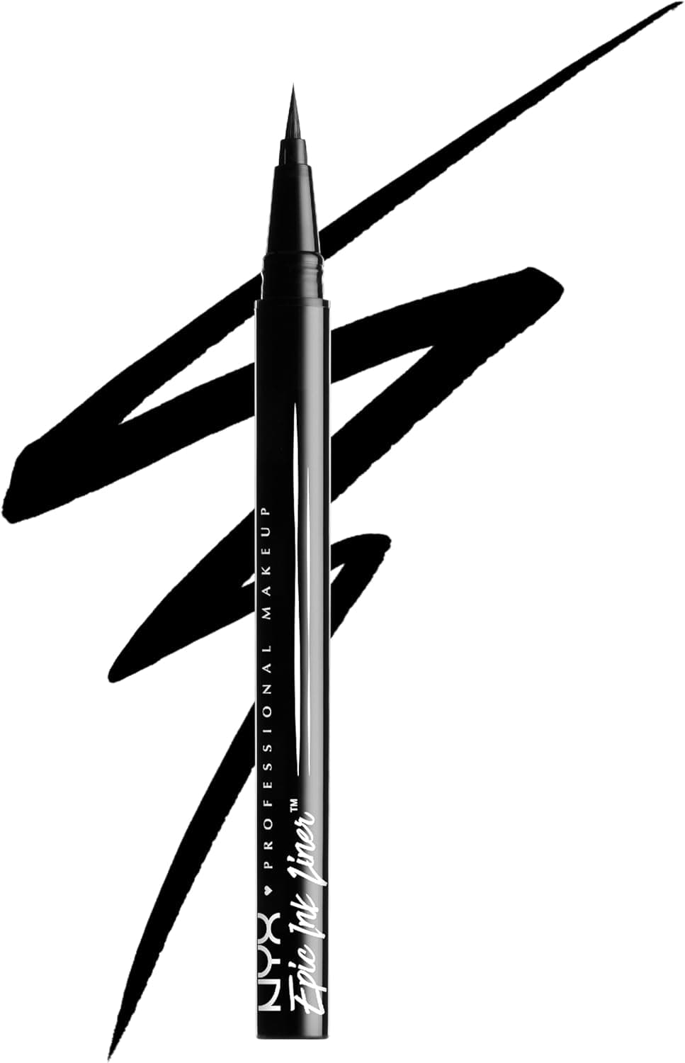 NYX Professional Makeup Epic Ink Liner Delineador de Ojos Líquido, Negro
